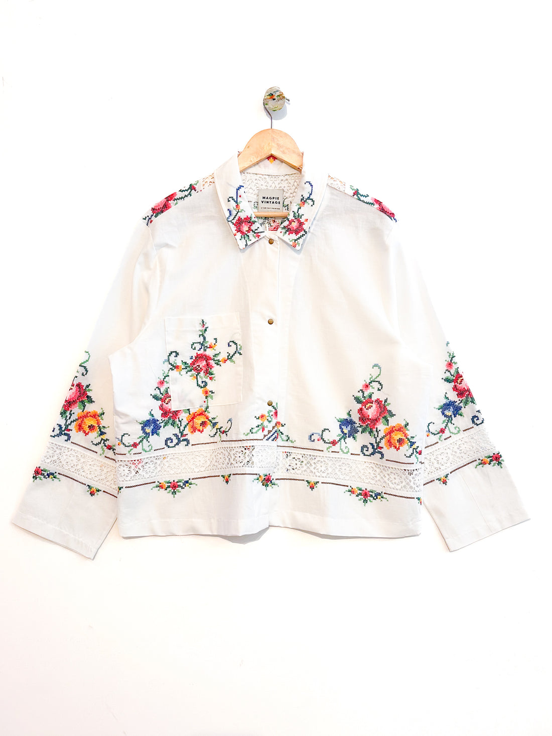 Marley embroidered linen shirt