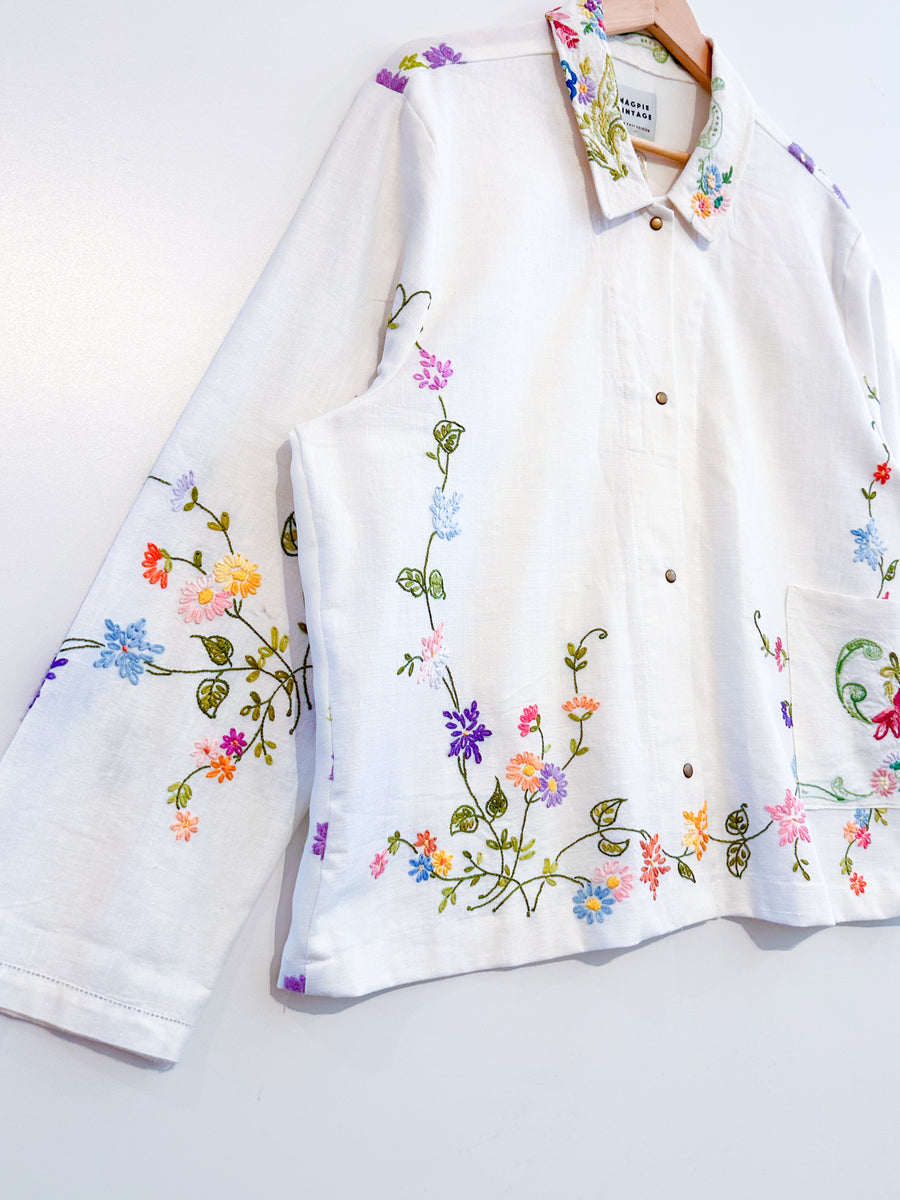 Marley embroidered linen shirt