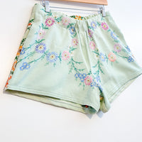 Liv embroidered linen shorts