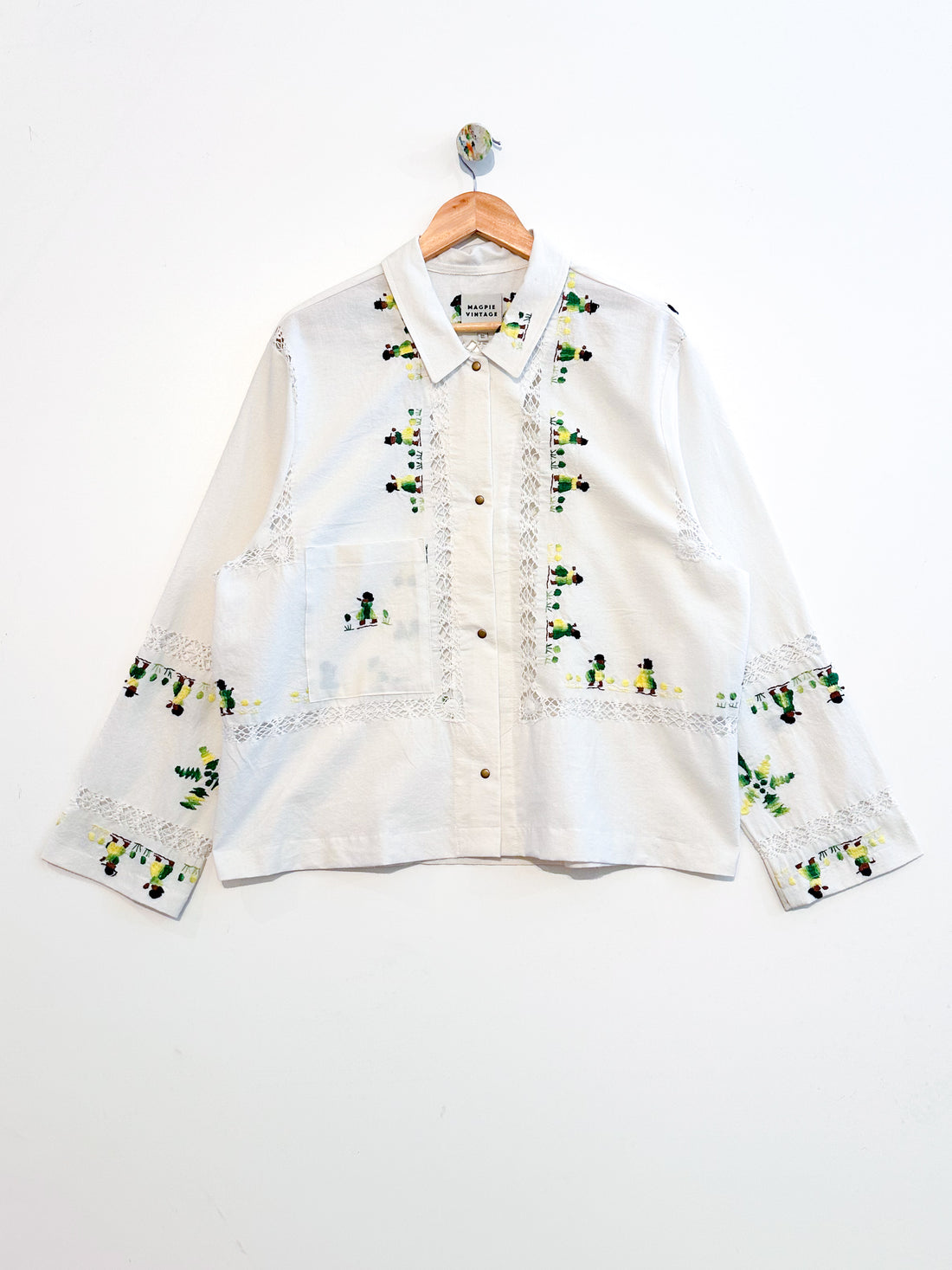 Marley embroidered linen shirt