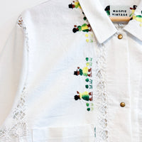 Marley embroidered linen shirt