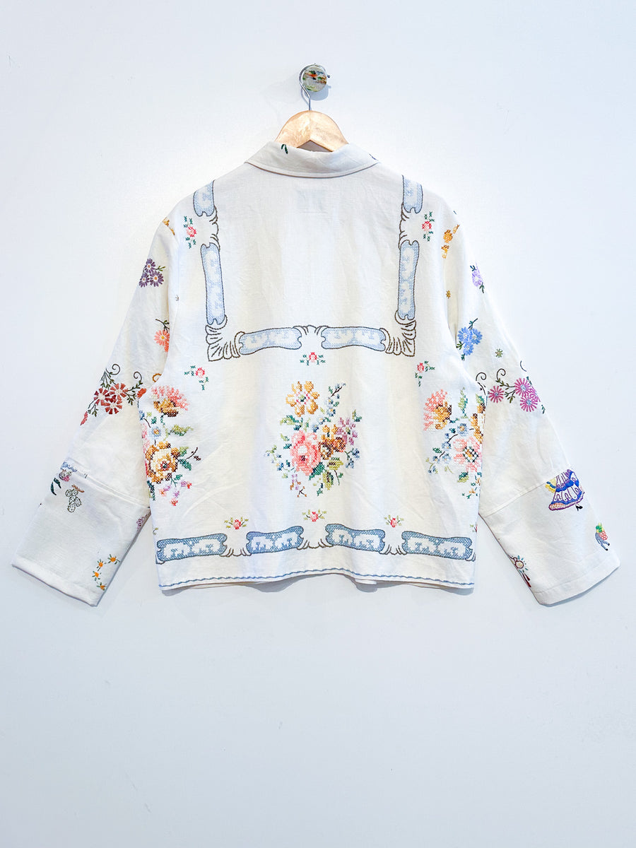 Marley embroidered linen shirt