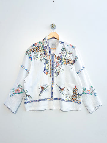 Marley embroidered linen shirt