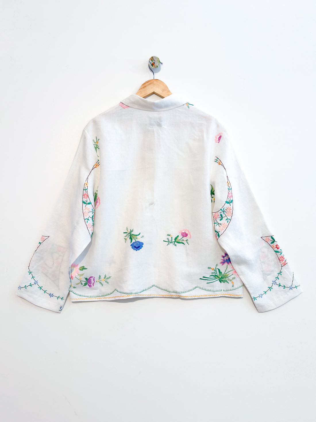 Marley embroidered linen shirt