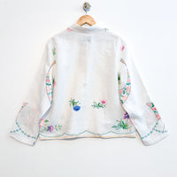 Marley embroidered linen shirt