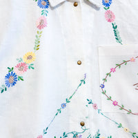 Marley embroidered linen shirt