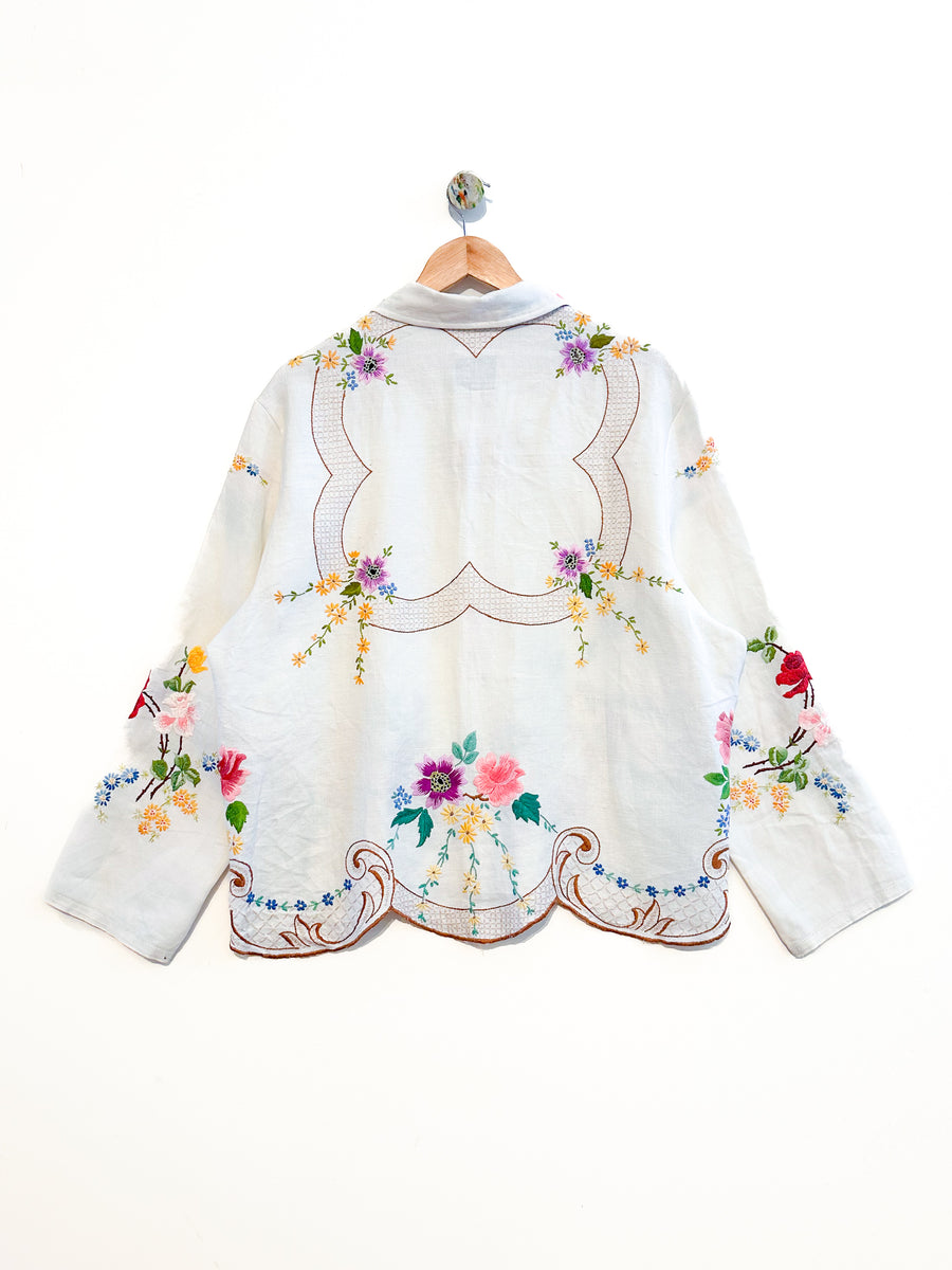 Marley embroidered linen shirt