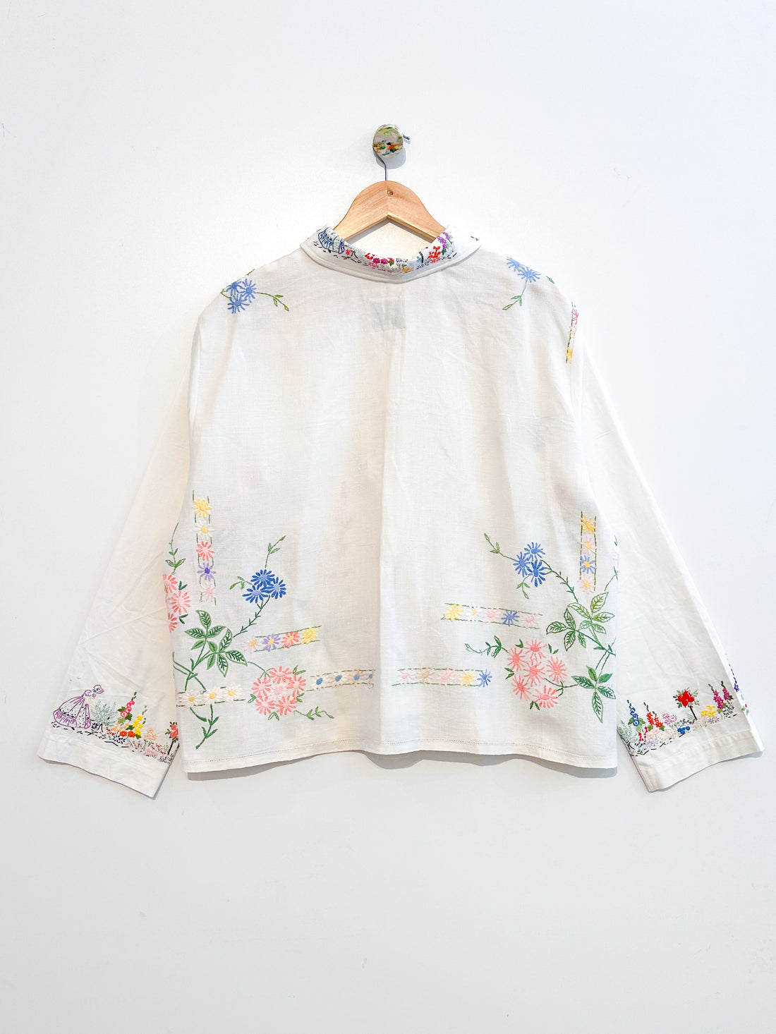 Marley embroidered linen shirt