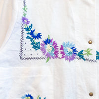 Marley embroidered linen shirt