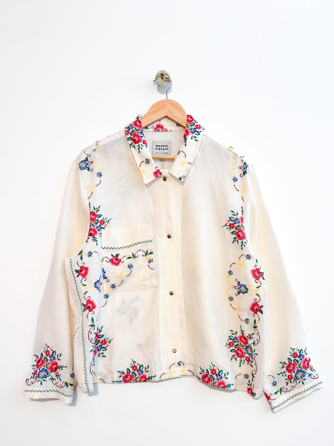 Marley embroidered linen shirt