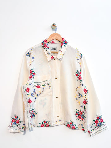 Marley embroidered linen shirt