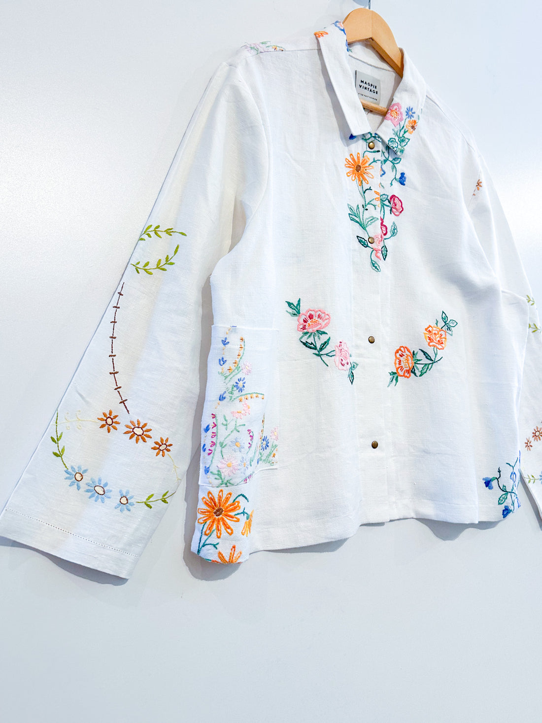 Marley embroidered linen shirt