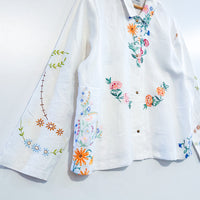 Marley embroidered linen shirt