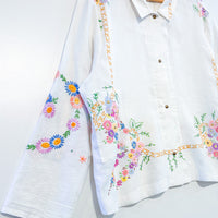 Marley embroidered linen shirt