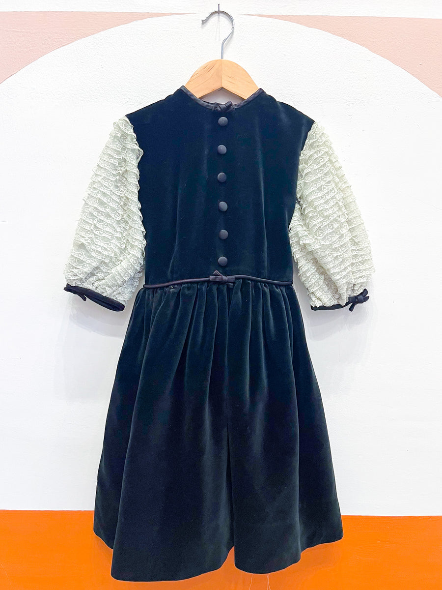 Antique Velvet Childs Dress