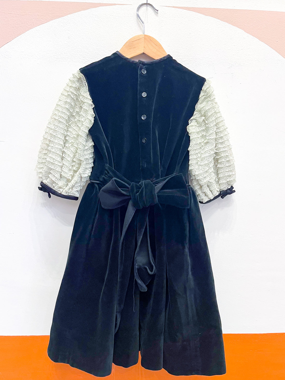 Antique Velvet Childs Dress