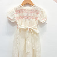 Antique Seersucker Childs Dress