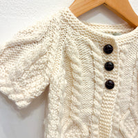 Vintage Baby Aran Knit Cardigan