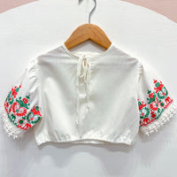 Vintage Childs Embroidered Blouse