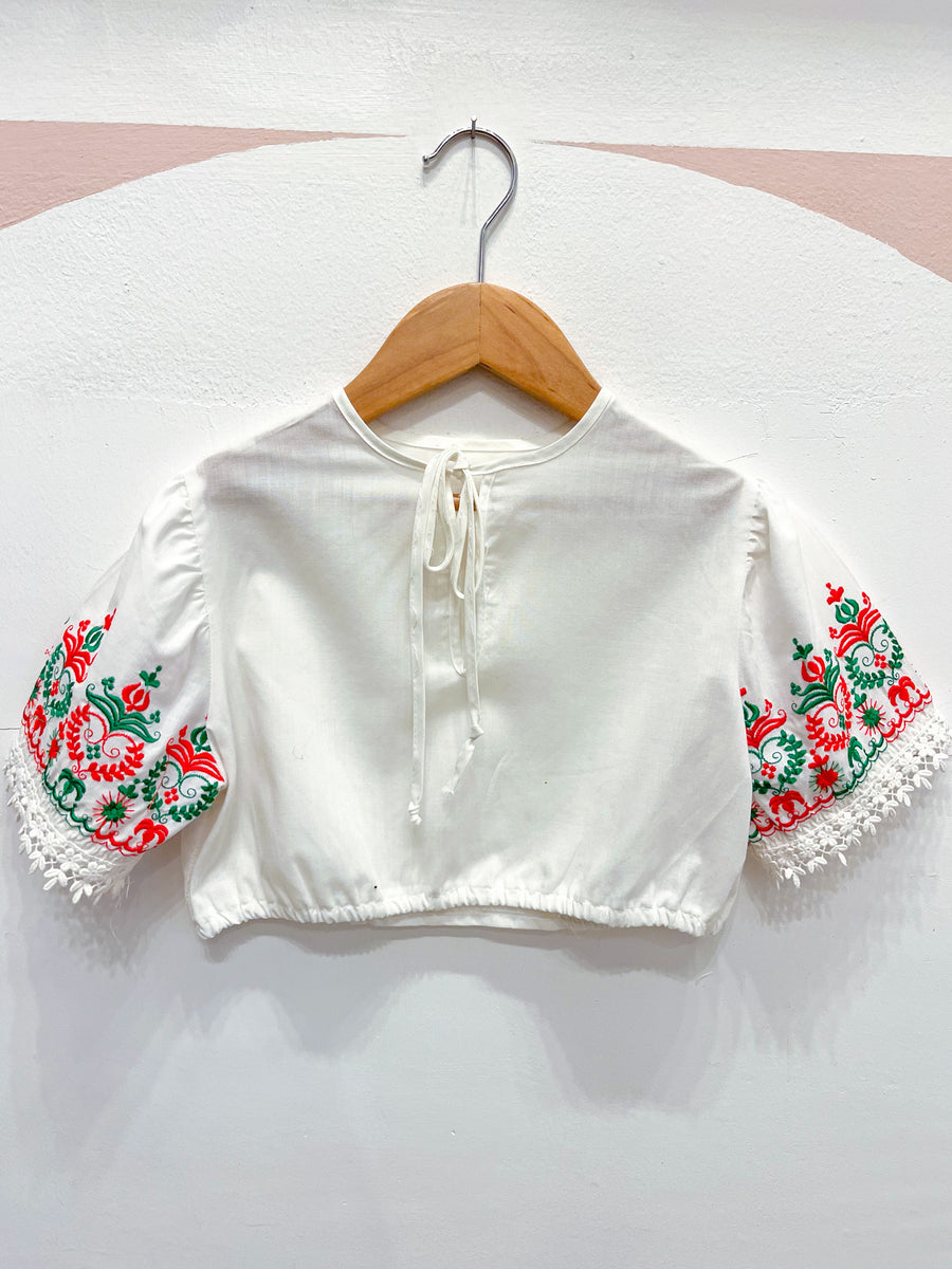 Vintage Childs Embroidered Blouse