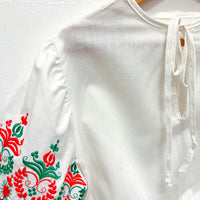 Vintage Childs Embroidered Blouse