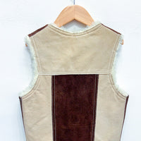 Vintage Sheepskin Suede Gilet