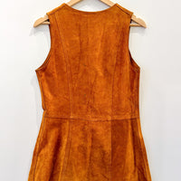 Vintage Suede Waistcoat Dress