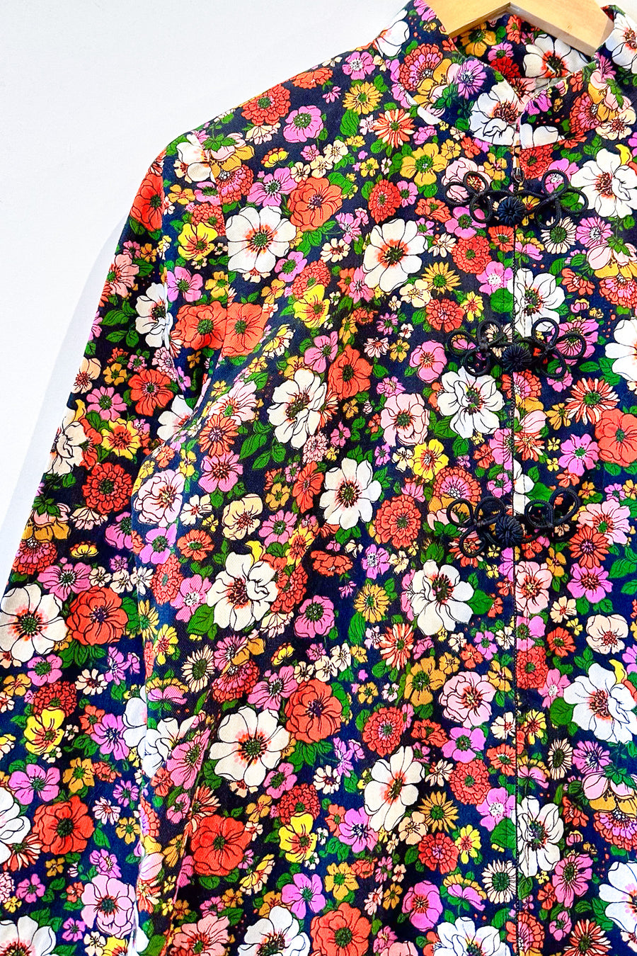 Vintage Floral Oriental Maxi Dress