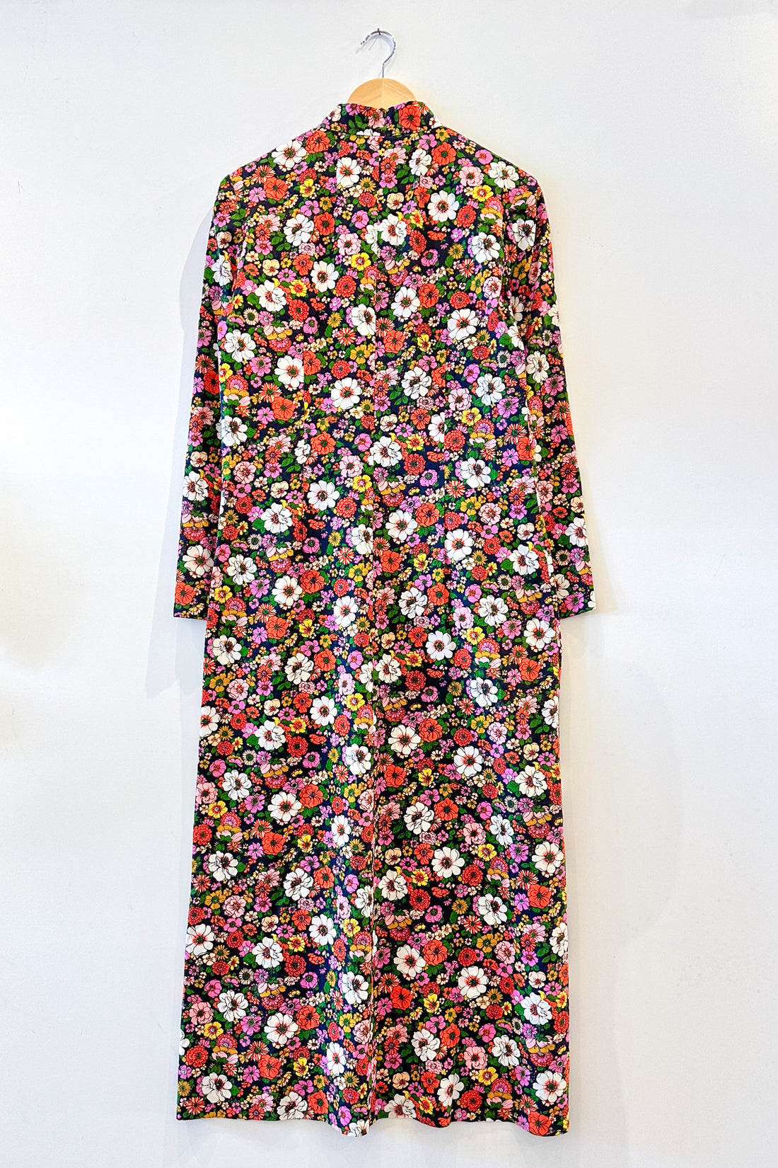 Vintage Floral Oriental Maxi Dress