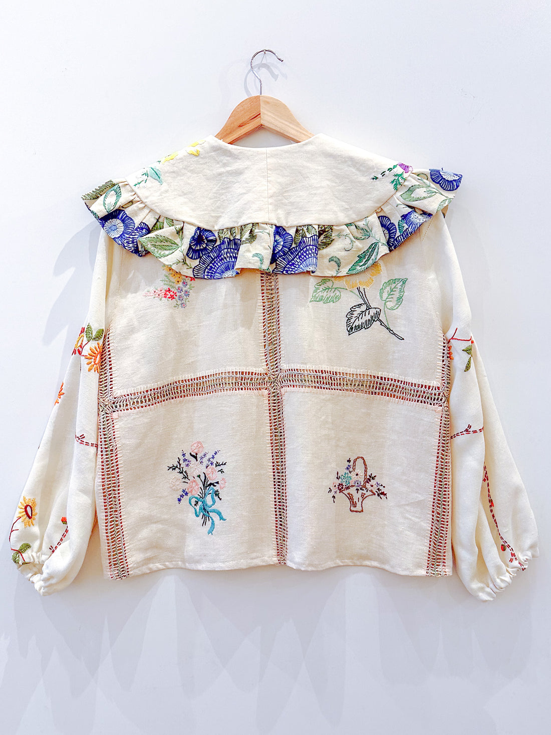 Goldie Embroidered Linen Top