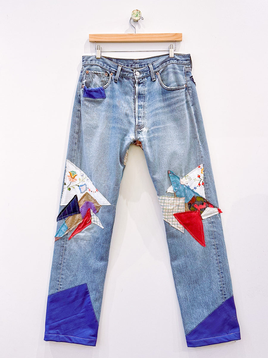 Reworked Patchwork Levi’s 501’s