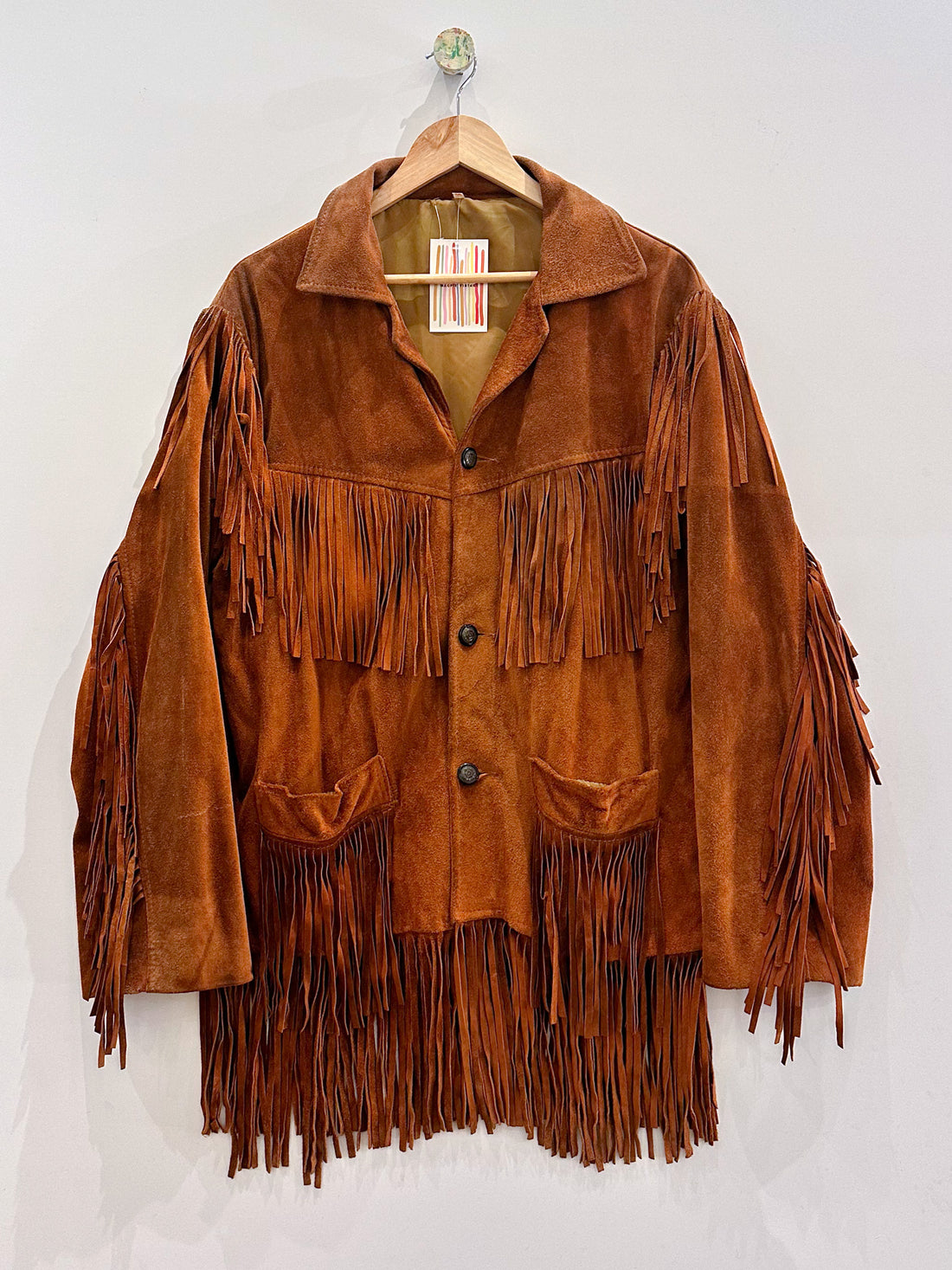 Vintage Woodstock Suede Fringe Jacket