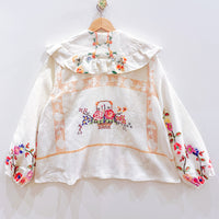 Goldie Embroidered Linen Top