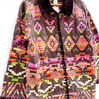Vintage Navajo Woven Tapestry Jacket