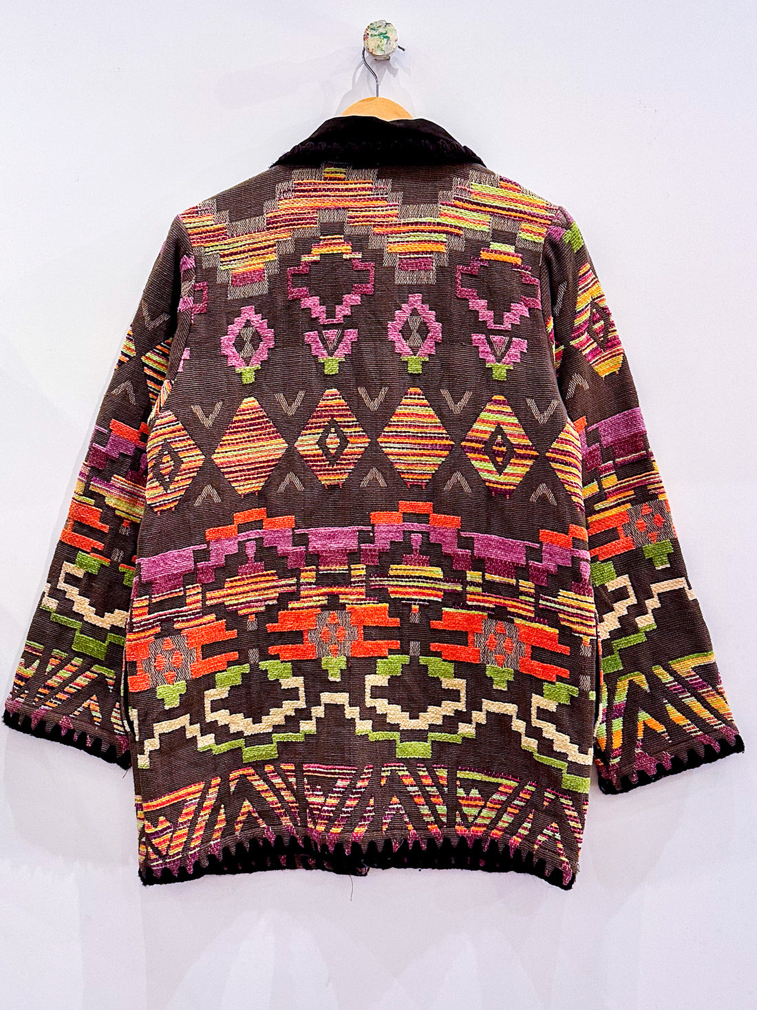 Vintage Navajo Woven Tapestry Jacket