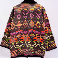 Vintage Navajo Woven Tapestry Jacket