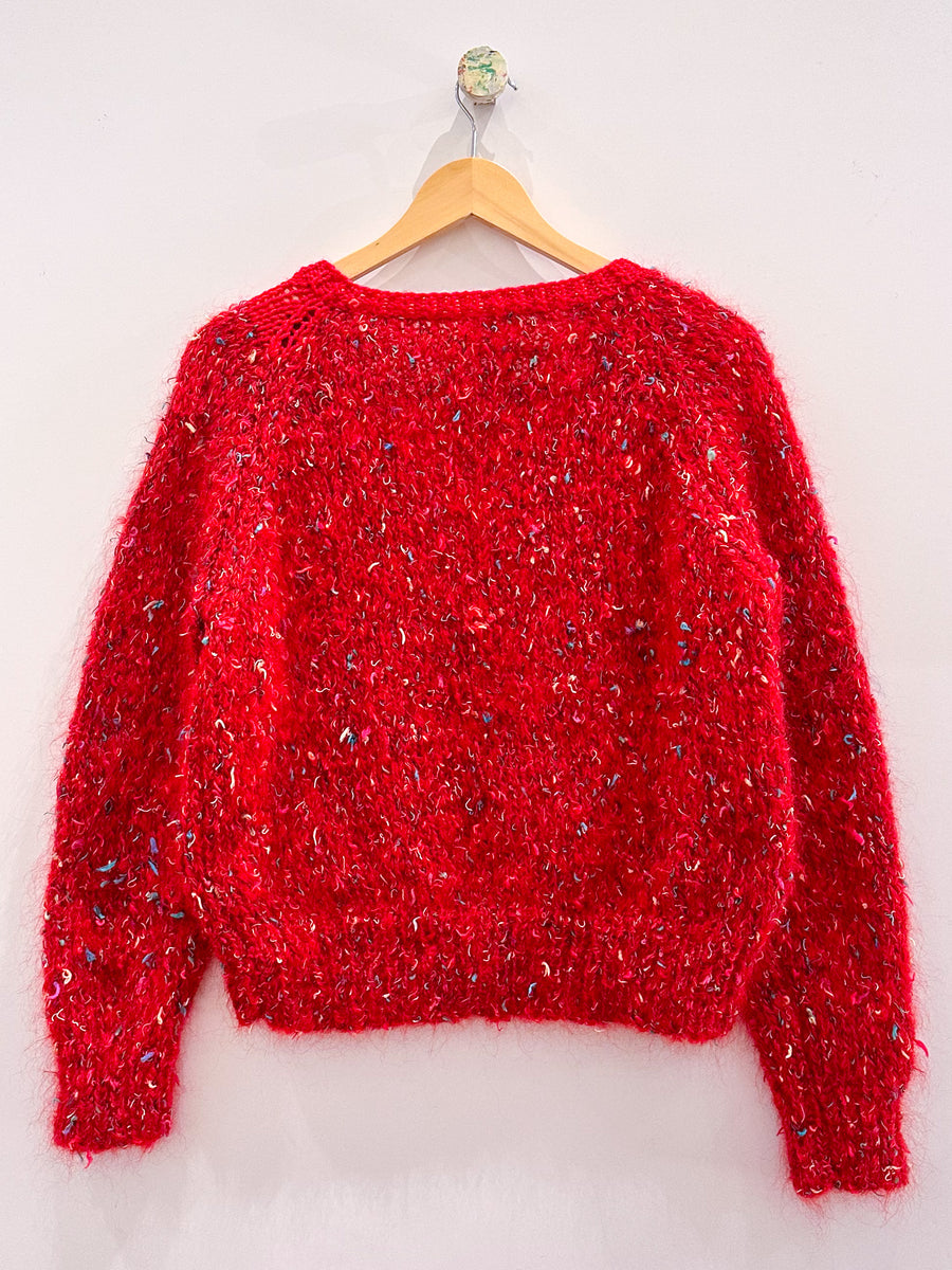 Vintage Speckled Hairy Knit Jumper