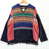Vintage Hand Embroidered Huipil Top
