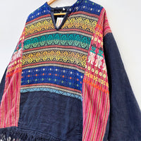 Vintage Hand Embroidered Huipil Top
