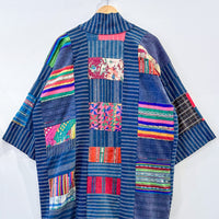 Vintage Denim Patchwork Kimono