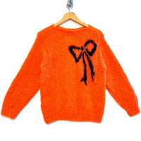 Vintage Orange Bow Jumper