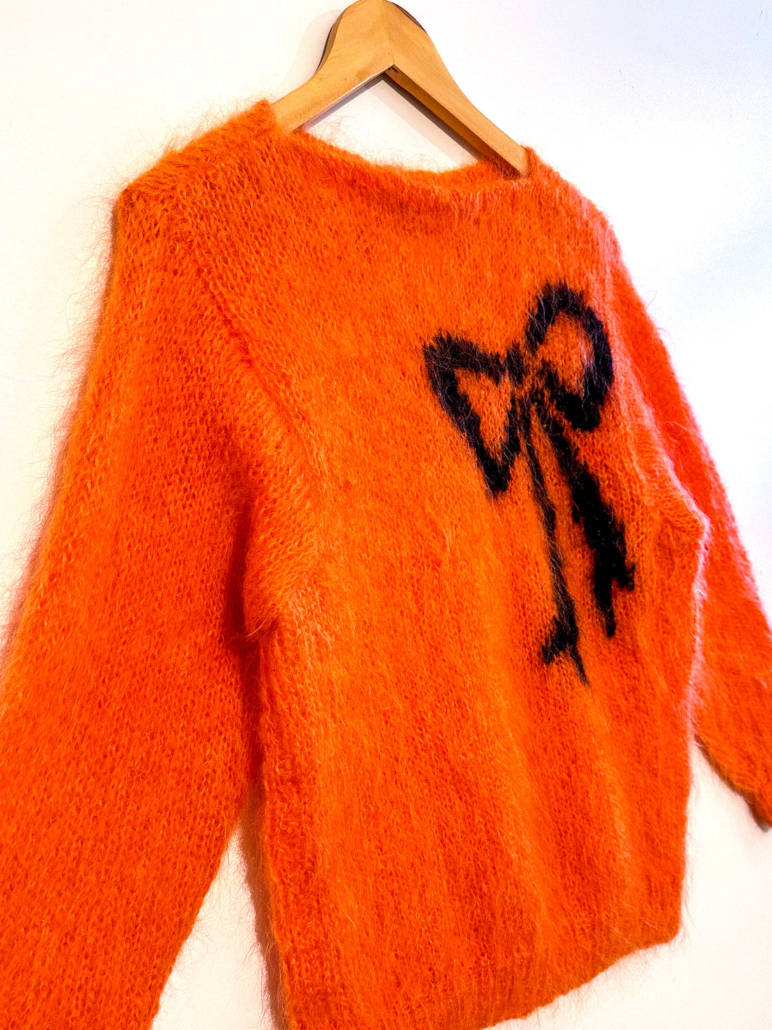 Vintage Orange Bow Jumper