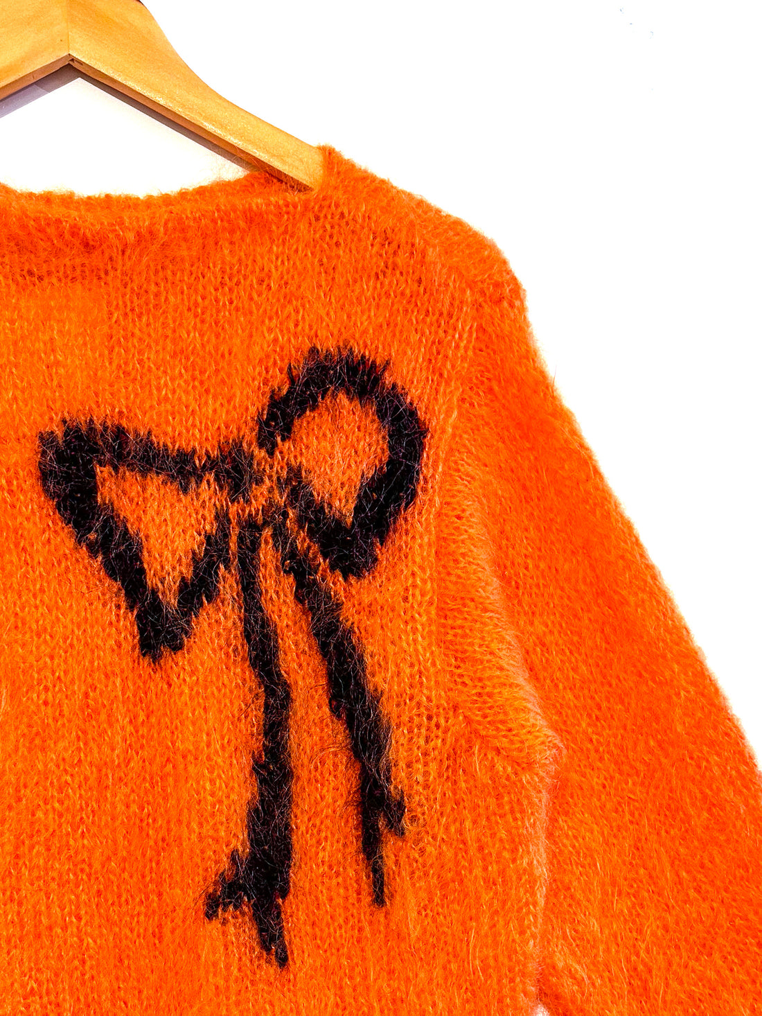 Vintage Orange Bow Jumper