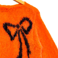 Vintage Orange Bow Jumper