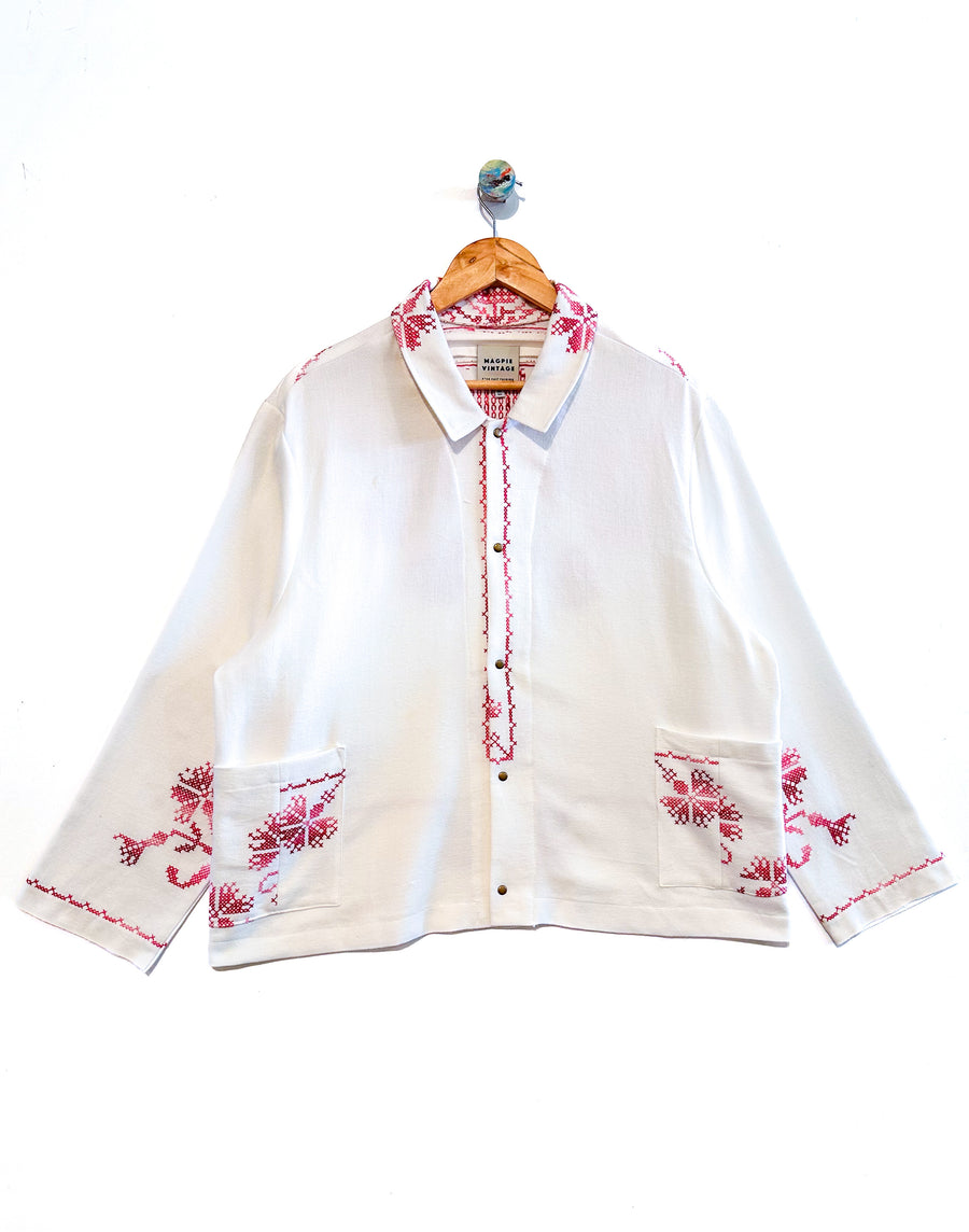 Marley embroidered linen shirt