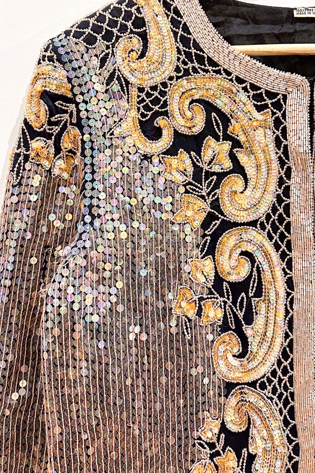 Vintage Gold Sequin Jacket