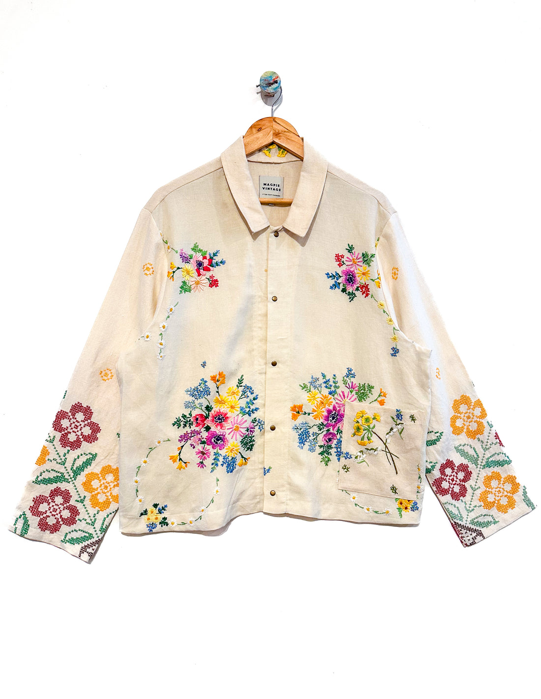 Marley embroidered linen shirt