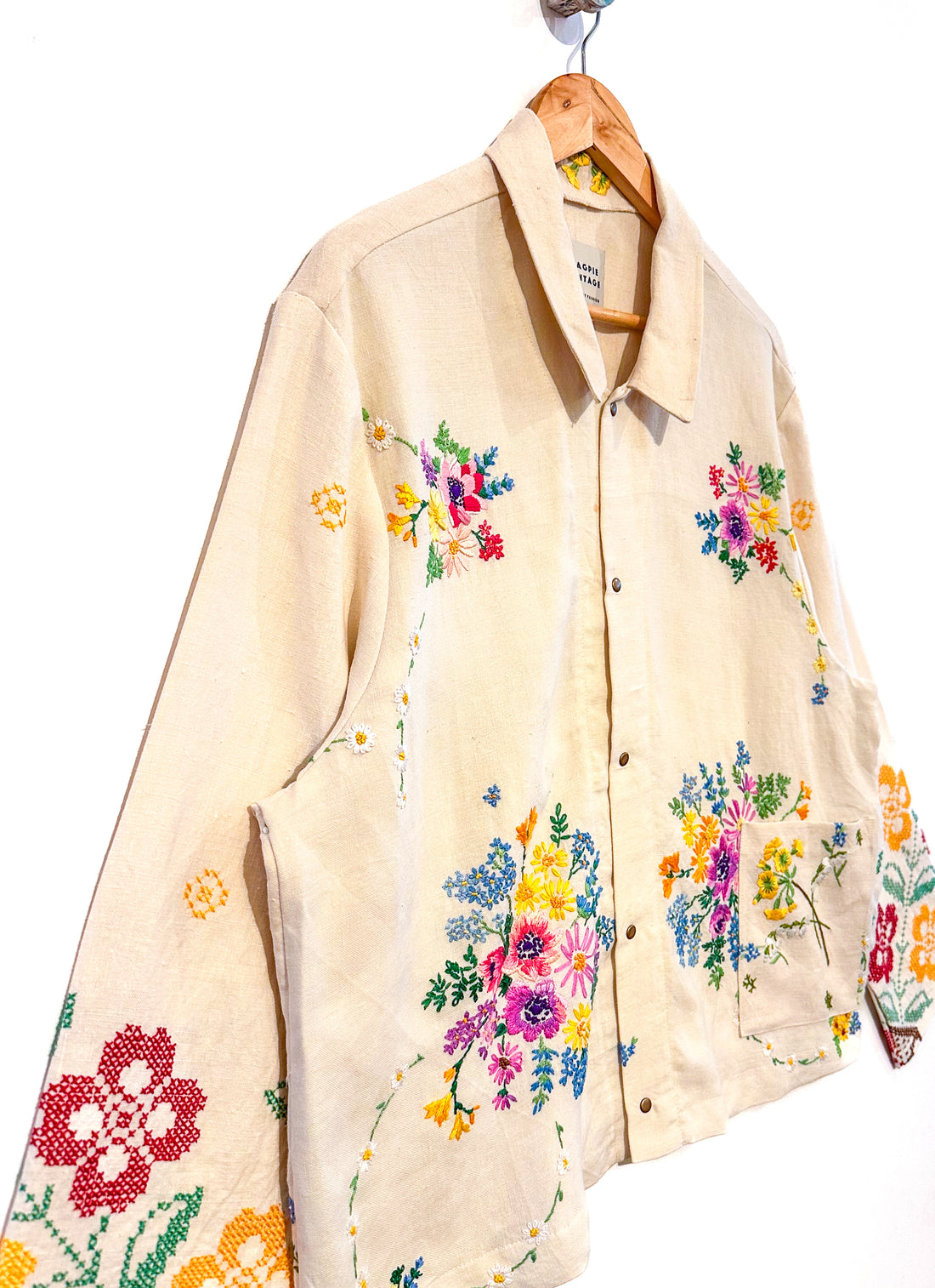 Marley embroidered linen shirt