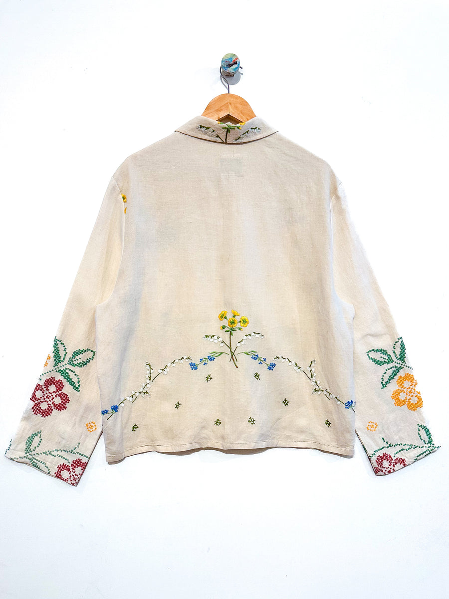 Marley embroidered linen shirt