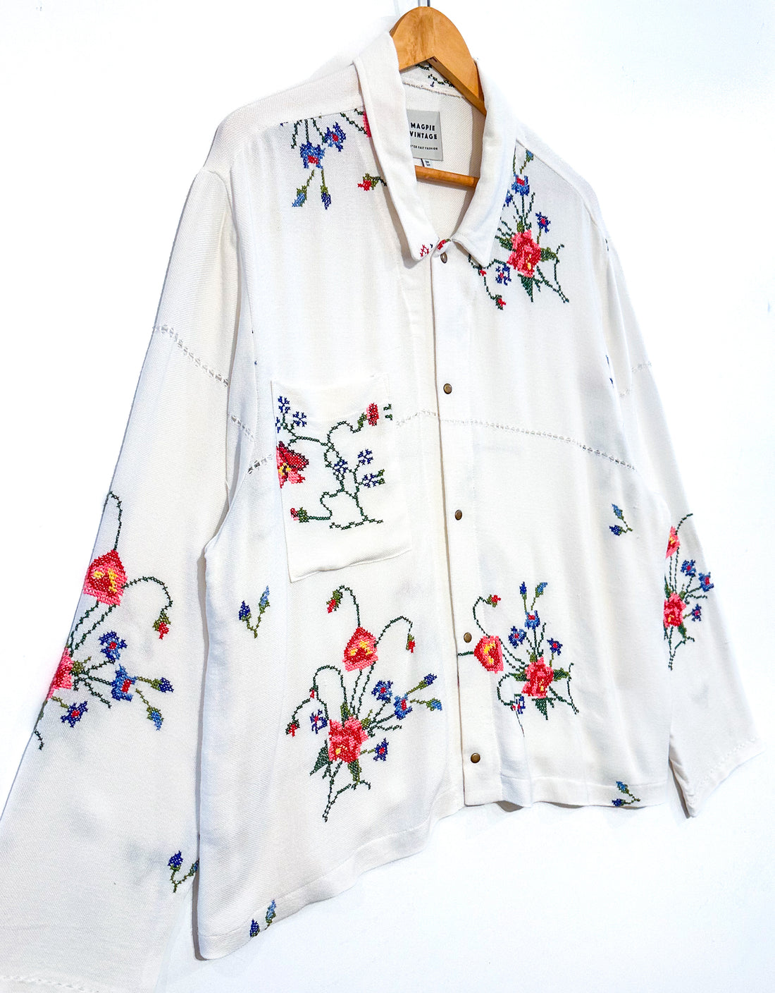 Marley embroidered linen shirt